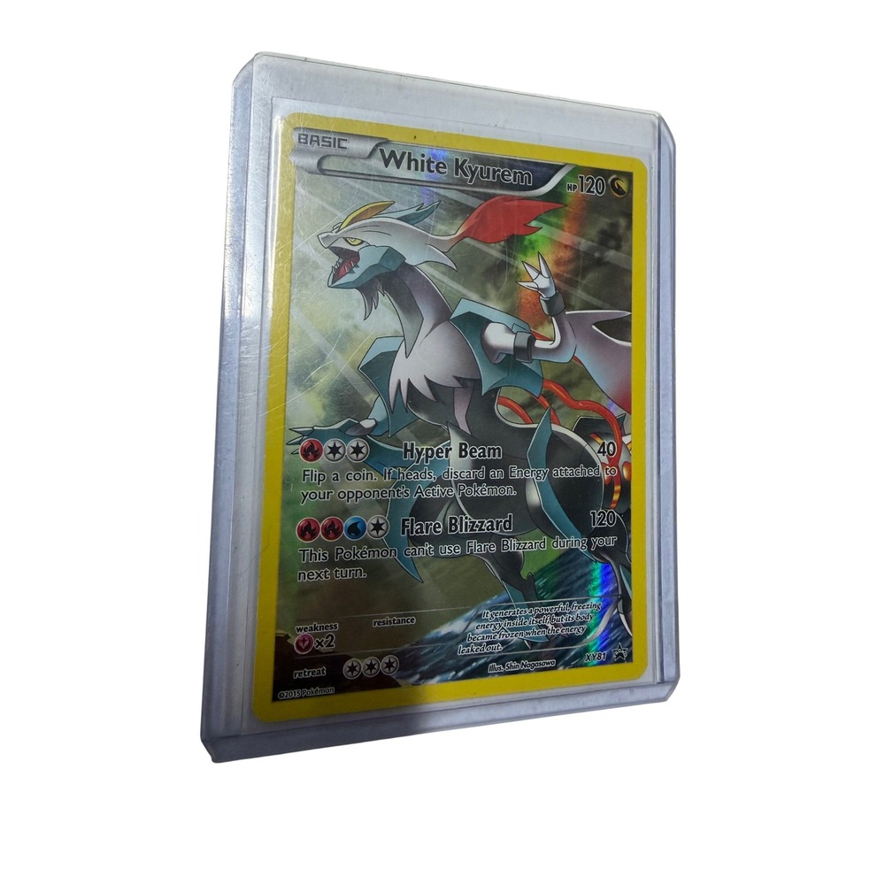 Pokemon White Kyurem XY81 Black Star Promo Holo Rare Dragon Type Trading Card